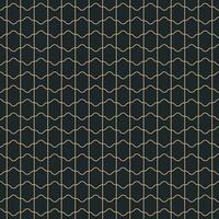 Pattern design in gold color on black background vector