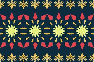 Seamless striped pattern in aztec style.Tribal embroidery,Gypsy,folk pattern.Ethnic abstract ikat.Spring summer autumn decor.Native aztec boho vector design.