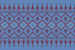 Geometric seamless pattern  for block print,batik,fabric,textile.Ethnic abstract ikat.Colorful abstract contemporary seamless pattern.Hand drawn unique print. vector