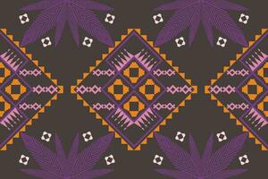 Damask style pattern for textile and decoration.Seamless pattern in tribal.Native aztec boho vector design.Background patch pattern with traditional style,design for decoraation and textiles