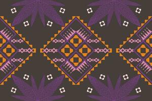 Damask style pattern for textile and decoration.Seamless pattern in tribal.Native aztec boho vector design.Background patch pattern with traditional style,design for decoraation and textiles