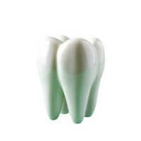 Weiß Zahn isoliert auf transparent Hintergrund ,einzel Plastik Zahn Schnitt aus png ,generativ ai