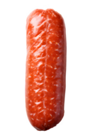 raw beef sausage isolated on transparent background ,raw pork sausage cut out png ,generative ai