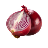 red onion isolated on transparent background ,onion isolated cut out ,generative ai png