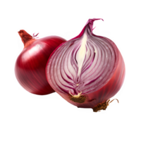 red onion isolated on transparent background ,onion isolated cut out ,generative ai png