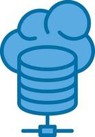 Cloud database Vector Icon Design