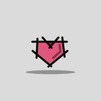 Love icon png vector