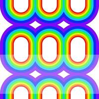 Rainbow background seamless circle and reflection geometric vector