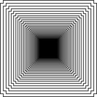 Visual of the Optical Illusion Created from Square Lines Composition, can use for Background, Decoration, Wallpaper, Tile, Carpet Pattern, Modern Motifs, Contemporary Ornate, or Graphic Design Element vector
