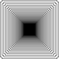 Visual of the Optical Illusion Created from Square Lines Composition, can use for Background, Decoration, Wallpaper, Tile, Carpet Pattern, Modern Motifs, Contemporary Ornate, or Graphic Design Element vector