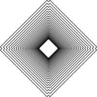 Visual of the Optical Illusion Created from Square Lines Composition, can use for Background, Decoration, Wallpaper, Tile, Carpet Pattern, Modern Motifs, Contemporary Ornate, or Graphic Design Element vector