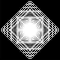 Visual of the Optical Illusion Created from Square Lines Composition, can use for Background, Decoration, Wallpaper, Tile, Carpet Pattern, Modern Motifs, Contemporary Ornate, or Graphic Design Element vector