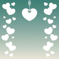 love background with heart icon, free space area. vector for greeting cards, posters, banners.