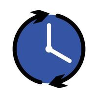 repeat alarm or account history icon, vector for app and web