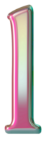 iridescente minuscolo alfabeto lettere png