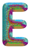 holográfico mayúscula letras alfabeto png