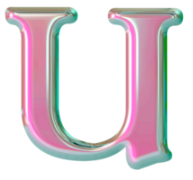 Iridescent lowercase alphabet letters png