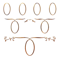 Golden family tree frame png