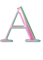 iridescent majuscule alphabet des lettres png