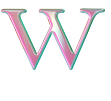 iridescent majuscule alphabet des lettres png