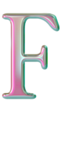 iridescent majuscule alphabet des lettres png