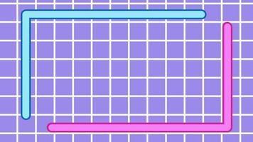Abstract retro style 90s geometric pattern memphis background video