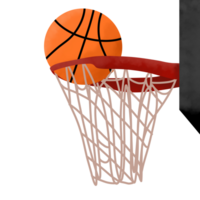 Basket Ball With RingIllustration png