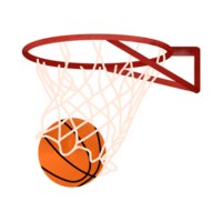 Korb Ball mit Ringillustration png