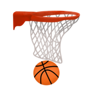 cesta pelota con ilustración de anillo png