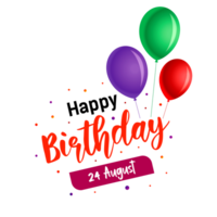 contento compleanno, agosto 24, contento compleanno png, contento compleanno auguri png