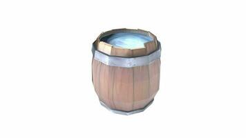 Barrel Isolated On Background video