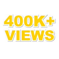 400k Views, 400k Views Png, 400k Views Celebration png