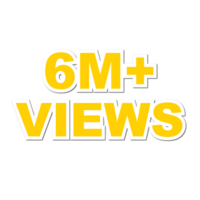 6m visualizzazioni, 6m visualizzazioni png, 6m visualizzazioni celebrazione png