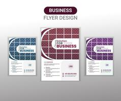 Vector A4 modern business flyer design