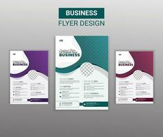 Vector A4 modern business flyer design