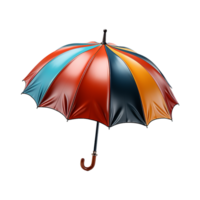 Regenschirm, Regenschirm png, Mehrfarbig Regenschirm mit transparent Hintergrund, ai generiert png