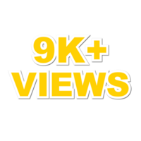 9k Views, 9k Views Png, 9k Views Celebration png