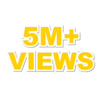 5m Visualizações, 5m Visualizações png, 5m Visualizações celebração png