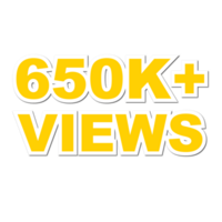 650k Views, 650k Views Png, 650k Views Celebration png