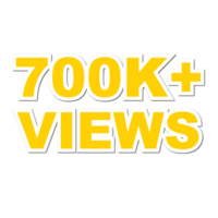 700k visualizzazioni, 700k visualizzazioni png, 700k visualizzazioni celebrazione png