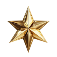 Star Png, Star Metallic Png, Star With Transparent Background, AI Generated png