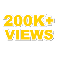 200k Views, 200k Views Png, 200k Views Celebration png