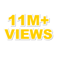 11M Views, 11M Views Png, 11M Views Celebration png