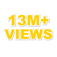 13M Views, 13M Views Png, 13M Views Celebration png