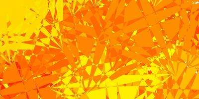 Light Orange vector backdrop with triangles, lines.