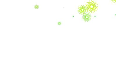 Light Green, Yellow vector pattern with abstract shapes.