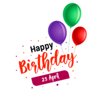 contento compleanno, aprile 23, contento compleanno png, contento compleanno auguri png