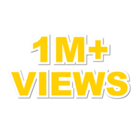 1m vues, 1m vues png, 1m vues fête png