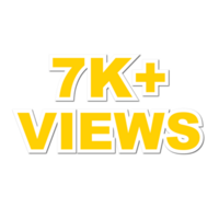 7k visualizzazioni, 7k visualizzazioni png, 7k visualizzazioni celebrazione png