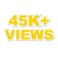 45k Views, 45k Views Png, 45k Views Celebration png